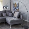Moderní stojací lampa – Molie, lesklá