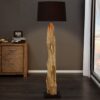 Moderní stojací lampa – Freya, hnědá